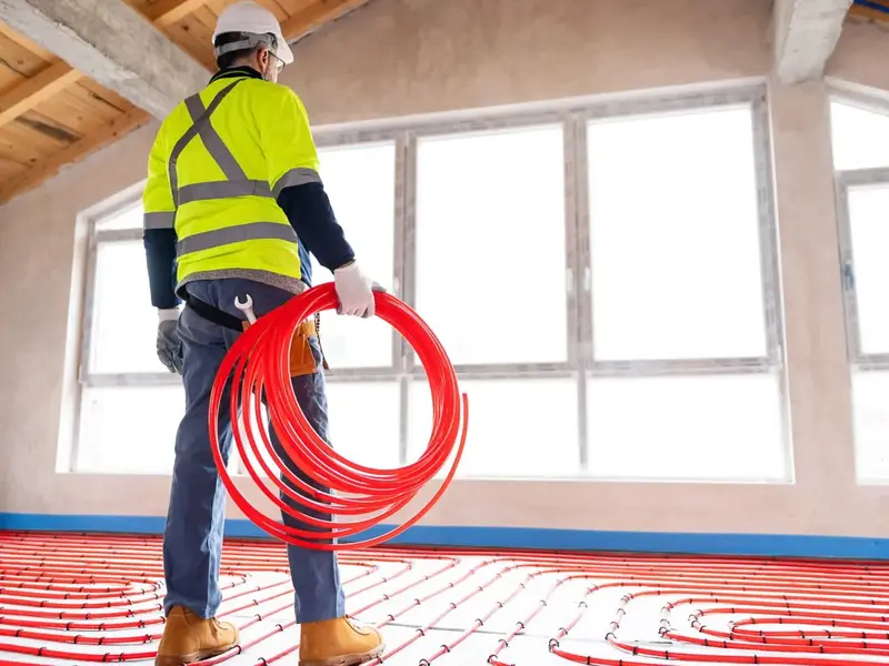 Montare podea caldă